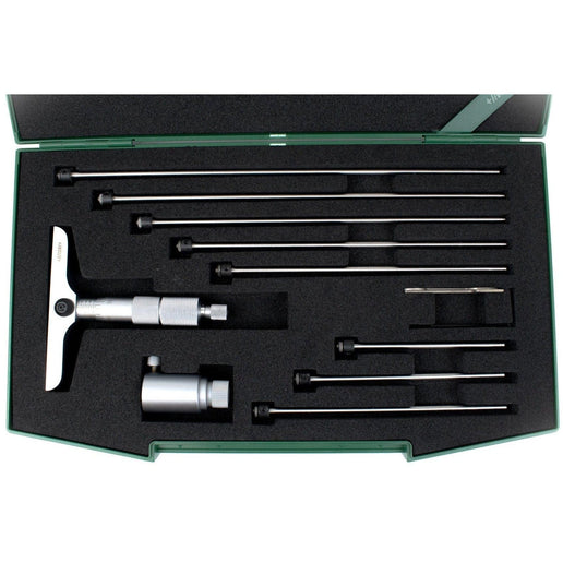 INSIZE Measuring Equipment Insize 8pc Imperial Depth Micrometer 0-8" Range Series 3241-8