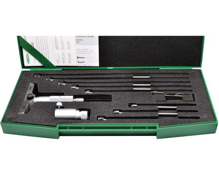 INSIZE Measuring Equipment Insize 8pc Metric Depth Micrometer 0-200mm Range Series 3241-200
