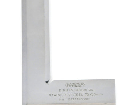 INSIZE Measuring Equipment Insize 90° Bevelled Edge Square 75x50mm Range Series 4790-075