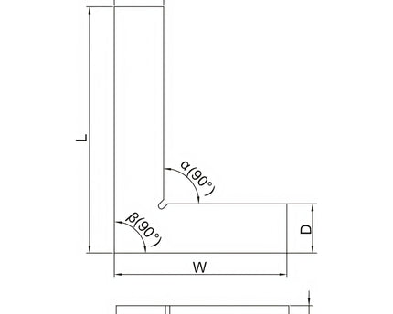INSIZE Measuring Equipment Insize 90° Flat Edge Square 200x130mm Range Series 4791-200