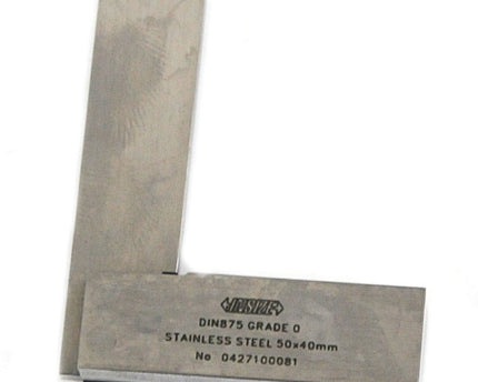 INSIZE Measuring Equipment Insize 90° Flat Edge Square 50x40mm Range Series 4792-50
