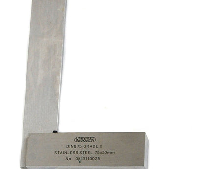INSIZE Measuring Equipment Insize 90° Flat Edge Square 75x50mm Range Series 4792-75