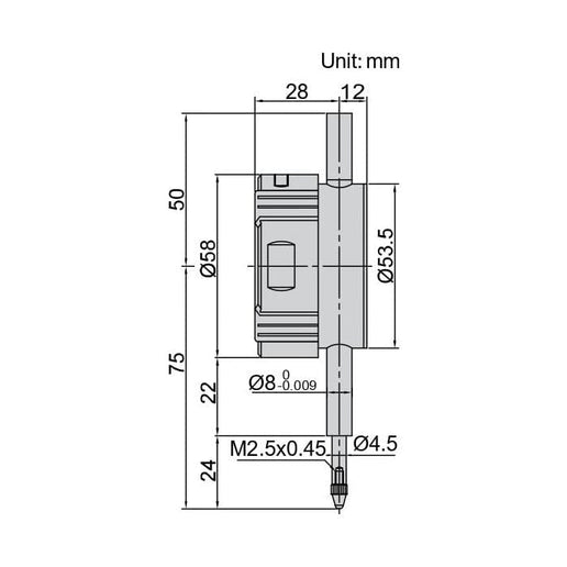 INSIZE Measuring Equipment Insize Bore Gauge Digital Indicator 12.7mm/0.5" Range Series 2108-10F