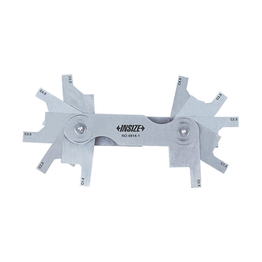 INSIZE MEASURING EQUIPMENT Insize Chamfer Gauge 0.5-5.0mm 45° Stainless Steel Series 4814-1