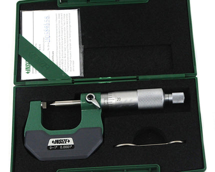 INSIZE Measuring Equipment Insize Crimp Height Micrometer 0-1" Range Series 3266-1B