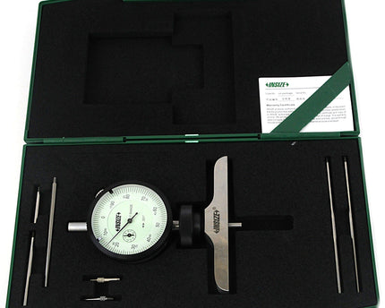 INSIZE Measuring Equipment Insize Dial Depth Gauge 0-12" x 0.001" Range Series 2341-2E2