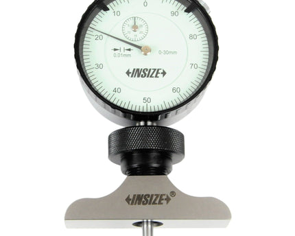 INSIZE Measuring Equipment Insize Dial Depth Gauge 0-300mm x 0.01mm Range Series 2342-201