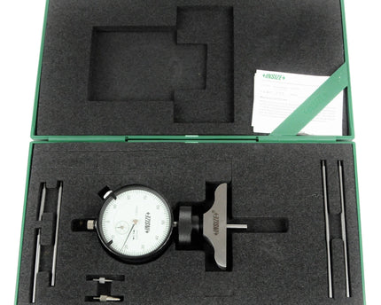 INSIZE Measuring Equipment Insize Dial Depth Gauge 0-300mm x 0.01mm Range Series 2342-201