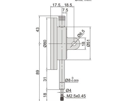 INSIZE Measuring Equipment Insize Dial Indicator 10mm Range Series 2888-10
