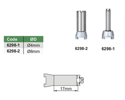 INSIZE MEASURING EQUIPMENT Insize Dial Test Clamp ⌀4mm Series 6298-1