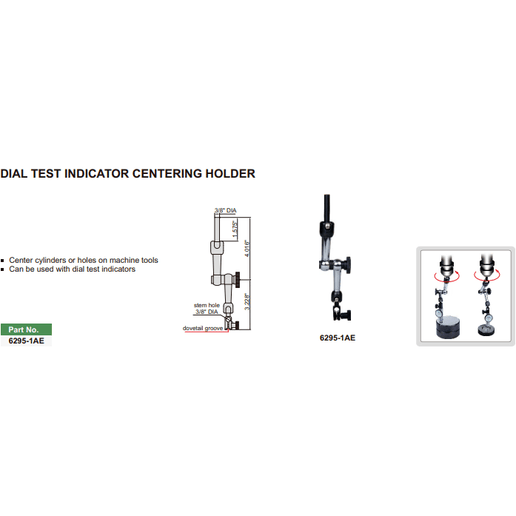 INSIZE Measuring Equipment Insize Dial Test Gauge Indicator Holder Mechanical Lock Series 6295-1AE