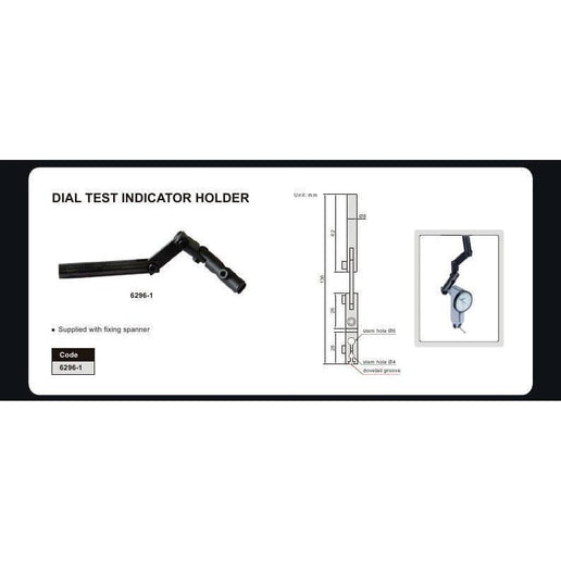 INSIZE Measuring Equipment Insize Dial Test Gauge Indicator Holder Round Stem Series 6296-1
