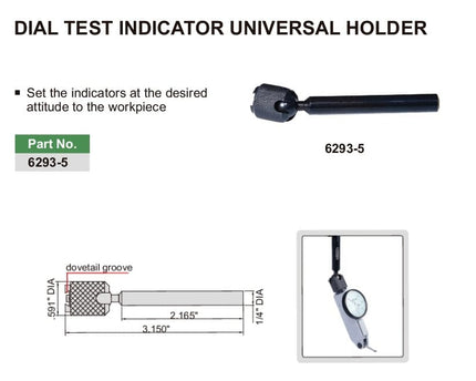 INSIZE MEASURING EQUIPMENT Insize Dial Test Holder 6293-5