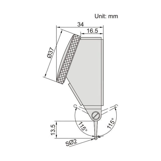 INSIZE Measuring Equipment Insize Dial Test Indicator 0.8mm x 0.01mm Range Series 2399-08