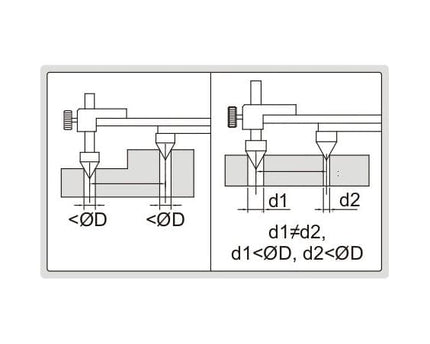 INSIZE Measuring Equipment Insize Digital Back-Jaw Caliper 10-200mm/0.4-8" Range Series 1177-200