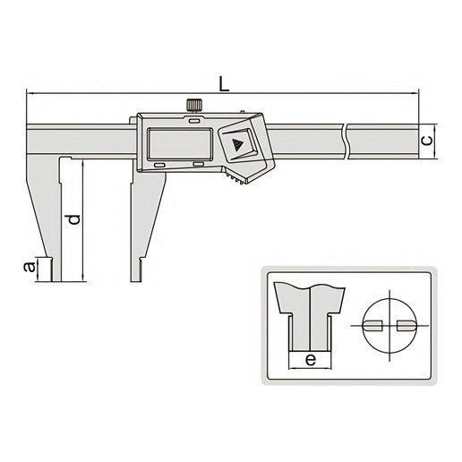 INSIZE Measuring Equipment Insize Digital Caliper 0-200mm/0-8" Range Series 1170-200