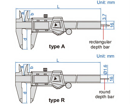 INSIZE Measuring Equipment Insize Digital Caliper 0-300mm / 0-12" Range Series 1103-300