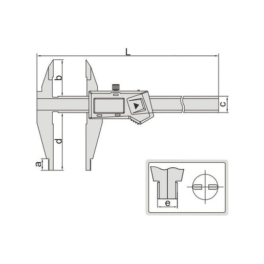 INSIZE Measuring Equipment Insize Digital Caliper 0-300mm/0-12" Range Series 1171-300