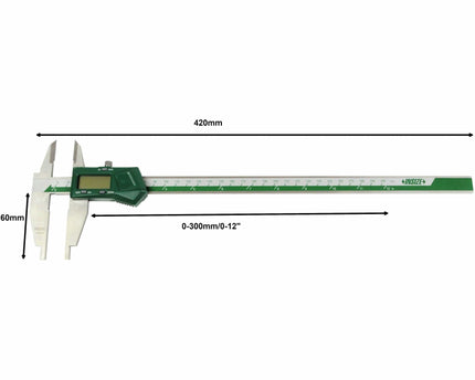 INSIZE Measuring Equipment Insize Digital Caliper 0-300mm/0-12" Range Series 1171-306