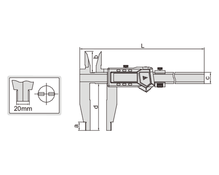 INSIZE Measuring Equipment Insize Digital Caliper 0-600mm / 0-24" Range Series 1136-601