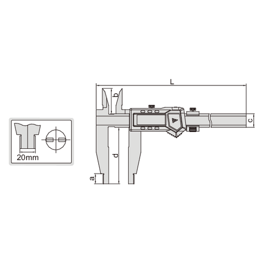 INSIZE Measuring Equipment Insize Digital Caliper 0-600mm / 0-24" Range Series 1136-601