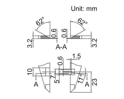 INSIZE Measuring Equipment Insize Digital Crimp Height Caliper 0-150mm/0-6" Range Series 1165-150A