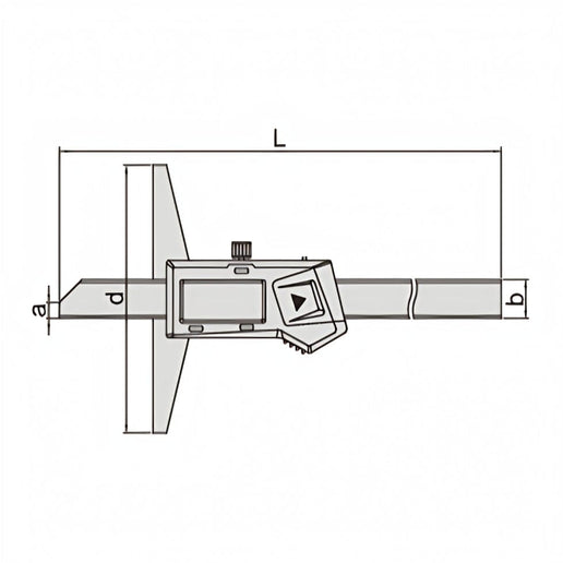 INSIZE Measuring Equipment Insize Digital Depth Gauge 0-200mm/0-8" Range Series 1141-200A