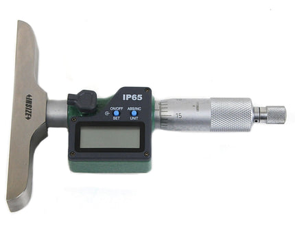 INSIZE Measuring Equipment Insize Digital Depth Micrometer 0-300mm/0-12" Range Series 3540-300E