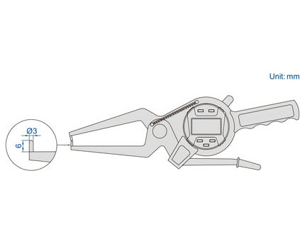 INSIZE Measuring Equipment Insize Digital External Caliper Gauge 20-40mm/0.8-1.6" Range Series 2132-40