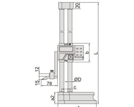 INSIZE Measuring Equipment Insize Digital Height Gauge  0-600mm / 0-24" Range Series 1151-600