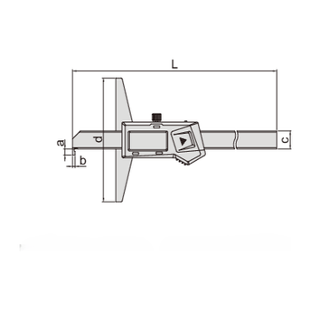 INSIZE Measuring Equipment Insize Digital Hook Depth Gauge 0-200mm / 0-8" Range Series 1142-200A