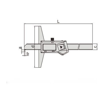 INSIZE Measuring Equipment Insize Digital Hook Depth Gauge 0-300mm / 0-12" Range Series 1142-300A