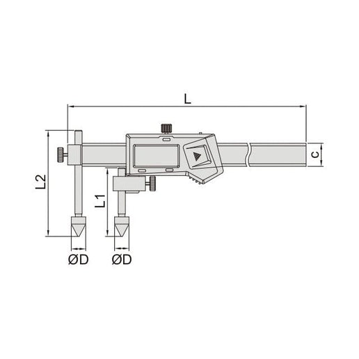 INSIZE Measuring Equipment Insize Digital Offset Caliper 10-300mm Range Series 1192-300A
