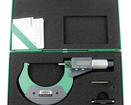 INSIZE Measuring Equipment Insize Digital Outside Micrometer 50-75mm/2-3" Range Series 3109-75A