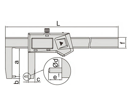INSIZE Measuring Equipment Insize Digital Outside Point Caliper 0-150mm/0-6" Range Series 1185-150A