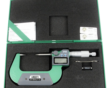 INSIZE Measuring Equipment Insize Digital Point Micrometer 25-50mm/1-2" Range Series 3530-50A