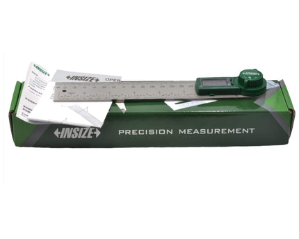 INSIZE Measuring Equipment Insize Digital Protractor 200mm 0-360° Range Series 2176-200