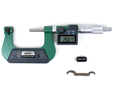 INSIZE Measuring Equipment Insize Digital Screw Thread Micrometer 25-50mm Range Series 3581-50A