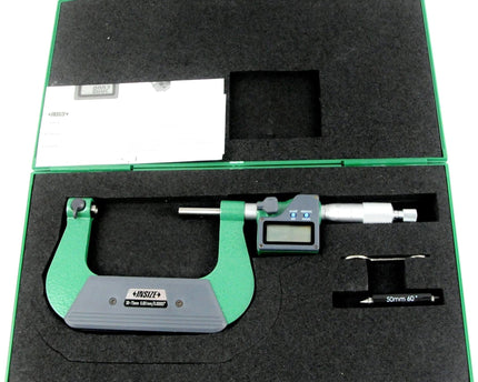 INSIZE Measuring Equipment Insize Digital Screw Thread Micrometer 50-75mm/2-3" Range Series 3581-75A
