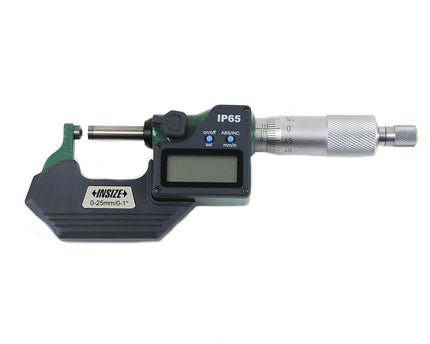 INSIZE MEASURING EQUIPMENT Insize Digital Spherical Anvil Tube Micrometer 0-25mm/0-1" Range Series 3560-25A