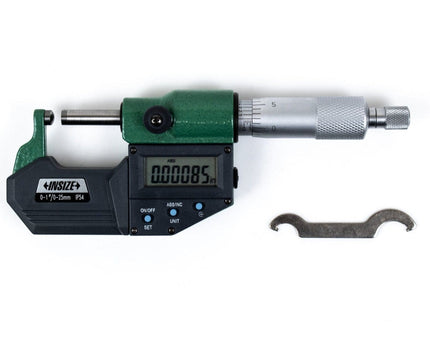 INSIZE Measuring Equipment Insize Digital Spherical Anvil Tube Micrometer 0-25mm/0-1" Range Series 3560-25E