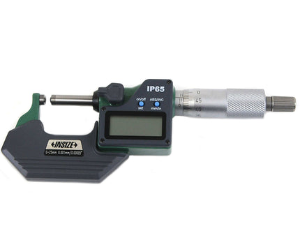 INSIZE Measuring Equipment Insize Digital Spherical Anvil Tube Micrometer 0-25mm/0-1" Range Series 3560-25SA