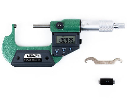 INSIZE Measuring Equipment Insize Digital Spherical Anvil Tube Micrometer 0-25mm/0-1" Range Series 3560-25SE
