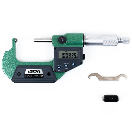 INSIZE Measuring Equipment Insize Digital Spherical Anvil Tube Micrometer 0-25mm/0-1" Range Series 3560-25SE