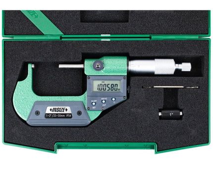 INSIZE Measuring Equipment Insize Digital Spherical Anvil Tube Micrometer 0-25mm/0-1" Range Series 3560-25SE