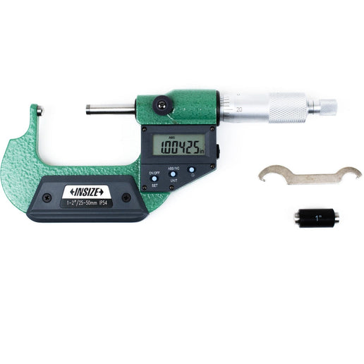 INSIZE Measuring Equipment Insize Digital Spherical Anvil Tube Micrometer 25-50mm/1-2" Range Series 3560-50E