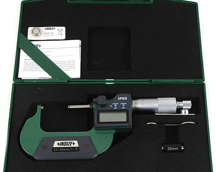 INSIZE Measuring Equipment Insize Digital Spherical Anvil Tube Micrometer 25-50mm/1-2" Range Series 3560-50SA