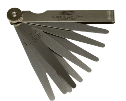 INSIZE MEASURING EQUIPMENT Insize Feeler Gauge 13pc Set 0.05-1mm Range Series 4602-13