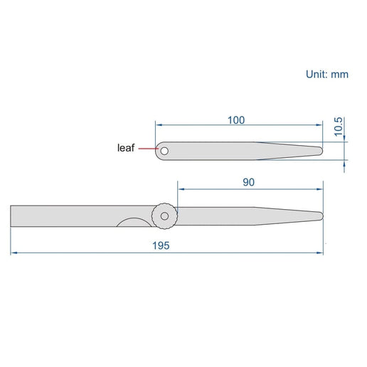 INSIZE Measuring Equipment Insize Feeler Gauge 17pc Set 0.02-1mm Range Set 4602-17