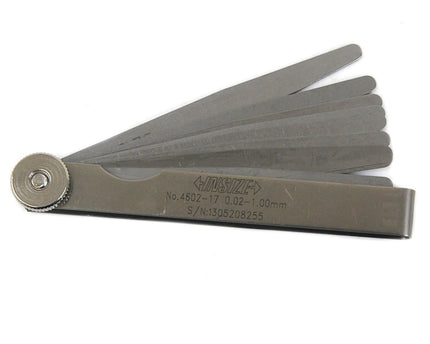 INSIZE Measuring Equipment Insize Feeler Gauge 17pc Set 0.02-1mm Range Set 4602-17